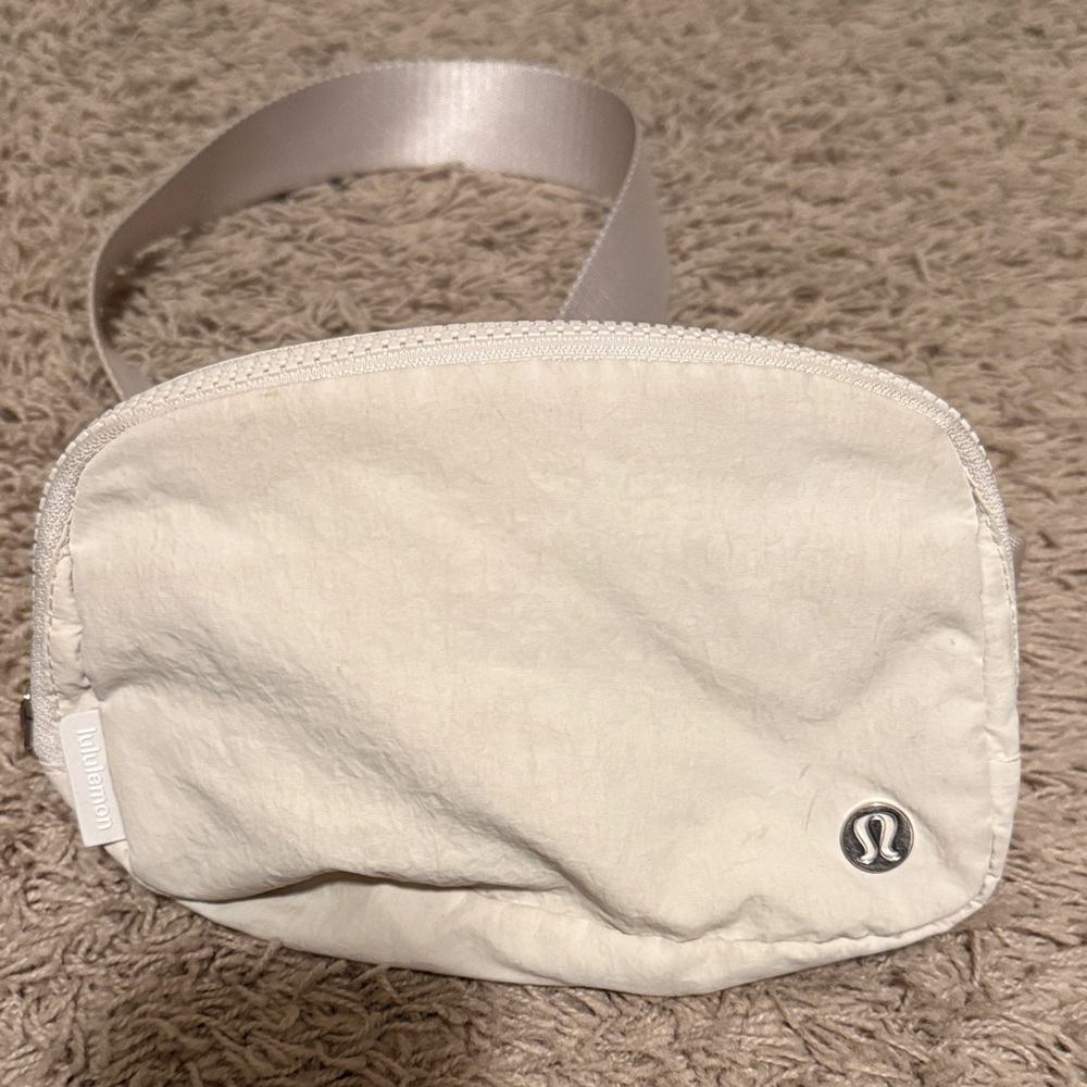 Lululemon Cream Belt Bag